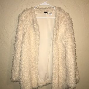 fuzzy cardigan/jacket